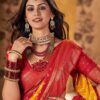 Women Geometric Print Tussar Silk Saree - Image 4