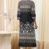 Woman Black Cotton Straight Kurta - Image 4