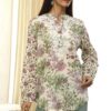 Women Pastel Green Floral Printed Short Kurta - Image 2